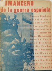 Tapa de Romancero de la guerra española