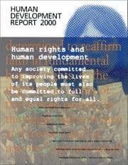 Tapa de Human Development Report 2000