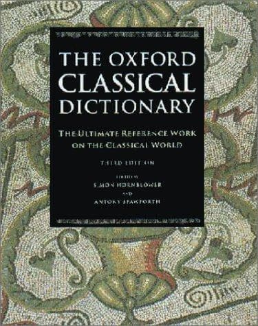 Tapa de The Oxford Classical Dictionary