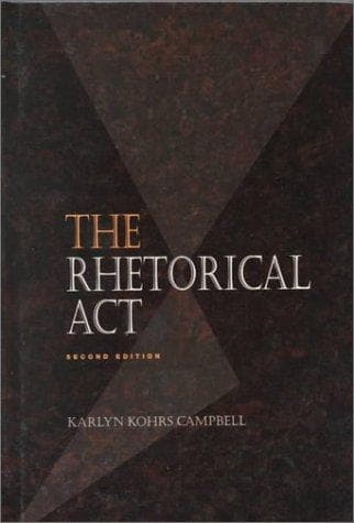 Tapa de The rhetorical act