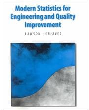 Tapa de Modern statistics for engineering and quality improvement