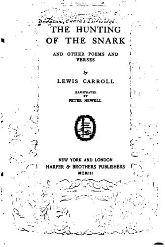 Tapa de The hunting of the snark