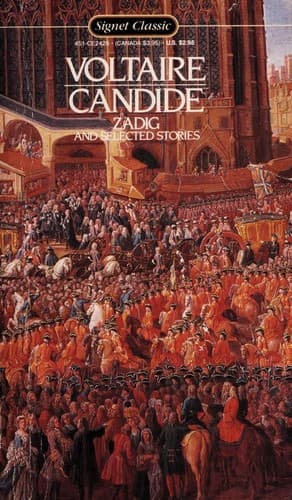 Tapa de Candide, Zadig, and selected stories