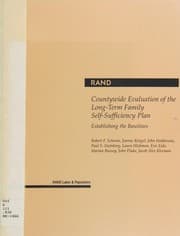 Tapa de Countywide evaluation of the long-term family self-sufficiency plan