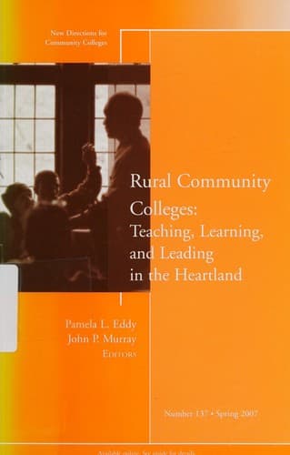 Tapa de Rural community colleges