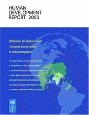 Tapa de Human Development Report 2003: Millennium Development Goals