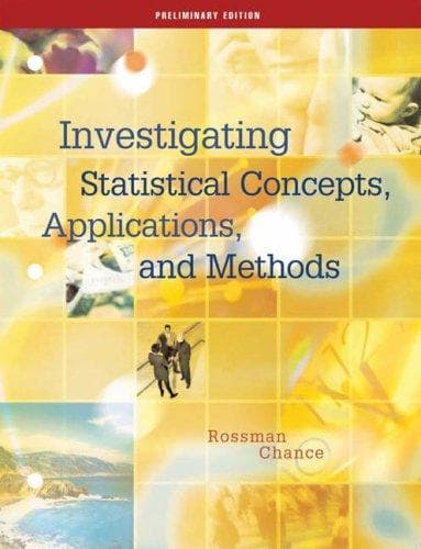 Tapa de Investigating statistical concepts, applications and methods
