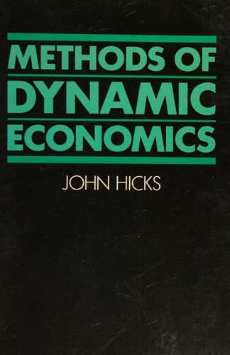 Tapa de Methods of dynamic economics