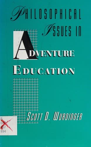 Tapa de Philosophical issues in adventure education