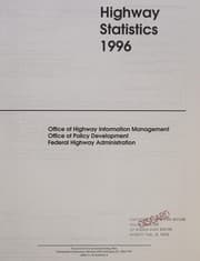 Tapa de Highway statistics 1996