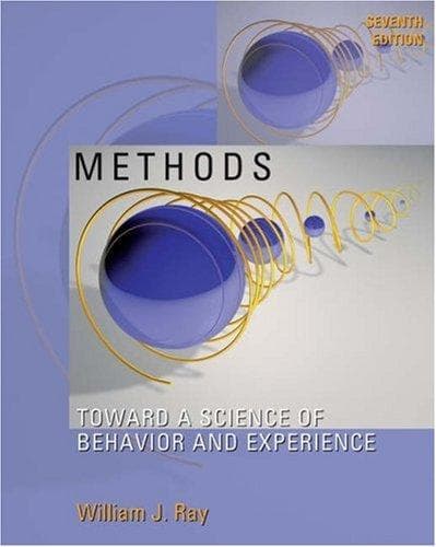 Tapa de Methods toward a science of behavior and experience