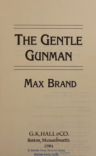 Tapa de The gentle gunman
