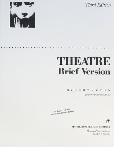 Tapa de Theatre