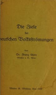 Tapa de Die Ziele der deutschen Volksströmungen