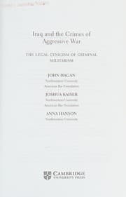 Tapa de Iraq and the crimes of aggressive war