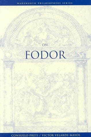Tapa de On Fodor (Wadsworth Philosophers Series)