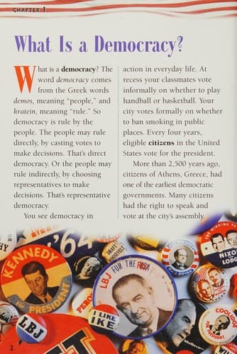 Tapa de Math in a democracy