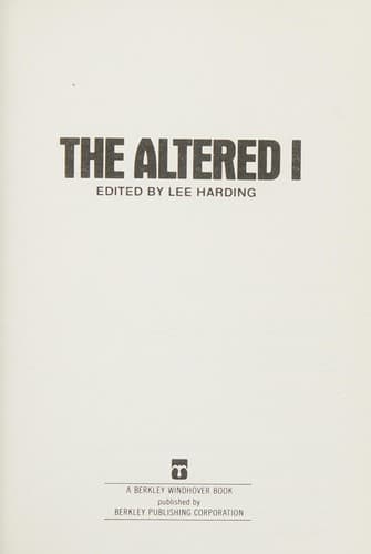 Tapa de The Altered I