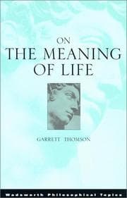 Tapa de On the meaning of life