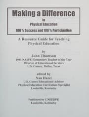Tapa de Making a difference in physical education