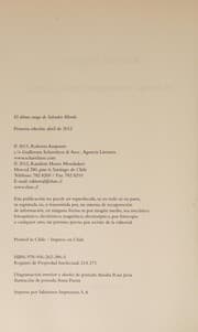 Tapa de El último tango de Salvador Allende