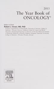 Tapa de Year Book of Oncology 2013