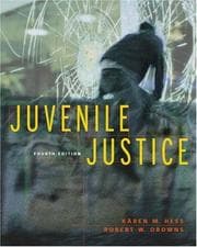 Tapa de Juvenile justice