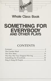 Tapa de Something for everybody and other plays