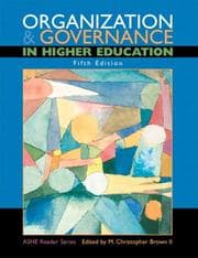Tapa de Organization & governance in higher education