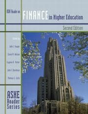 Tapa de ASHE reader on finance in higher education