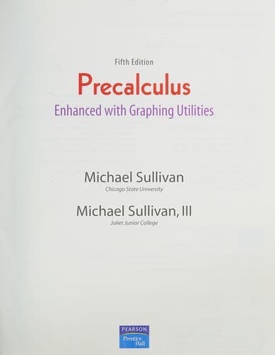 Tapa de Precalculus