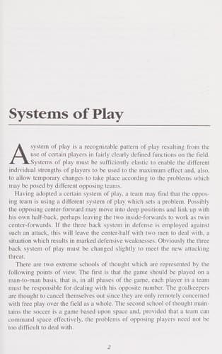 Tapa de Systems of play.