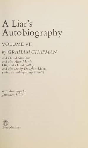 Tapa de A liar's autobiography