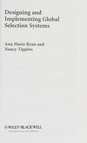 Tapa de Designing and implementing global selection systems