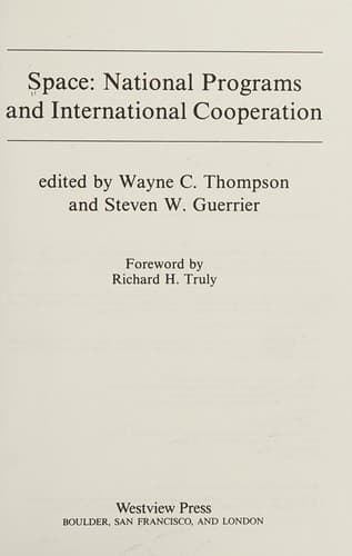 Tapa de Space--national programs and international cooperation