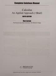 Tapa de Complete solutions manual Calculus