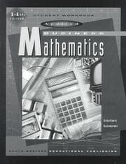 Tapa de Applied Business Mathematics (Mb - Business/Vocational Math Series)