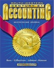 Tapa de Accounting Multicolumn Journal Approach