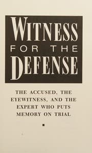 Tapa de Witness for the defense