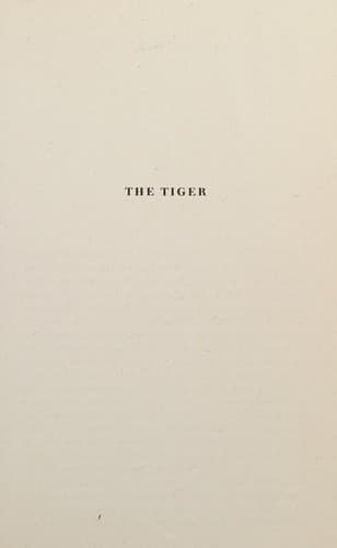 Tapa de The tiger