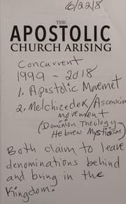Tapa de The Apostolic Church arising