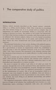Tapa de An Introduction to Comparative Politics