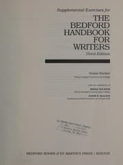Tapa de Supplemental exercises for the Bedford handbook for writers, third edition