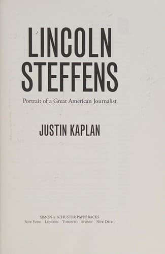 Tapa de Lincoln Steffens