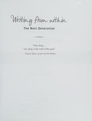 Tapa de Writing from within