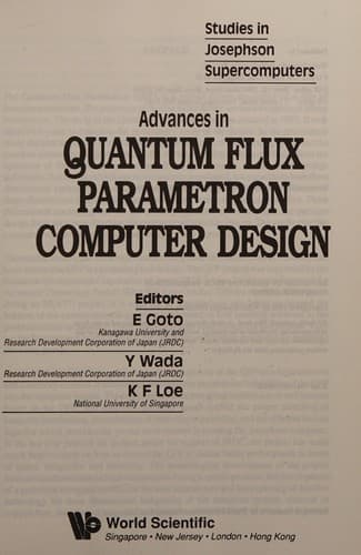Tapa de Advances in quantum flux parametron computer design