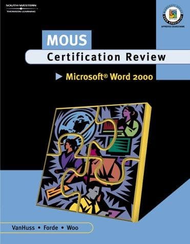 Tapa de MOUS certification review, Microsoft Word 2000