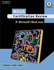 Tapa de MOUS certification review, Microsoft Word 2000