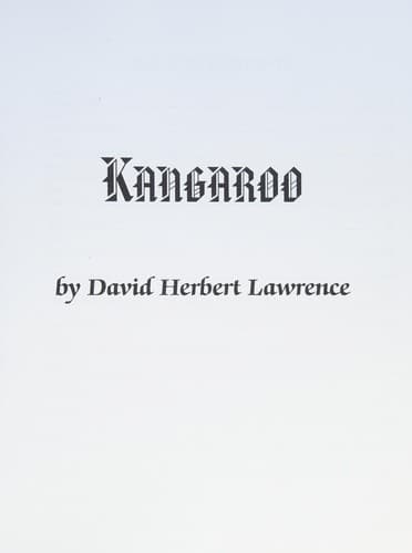 Tapa de Kangaroo