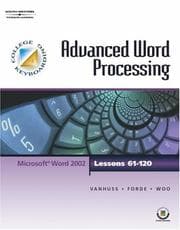 Tapa de College Keyboarding Advanced Word Processing, Lessons 61-120